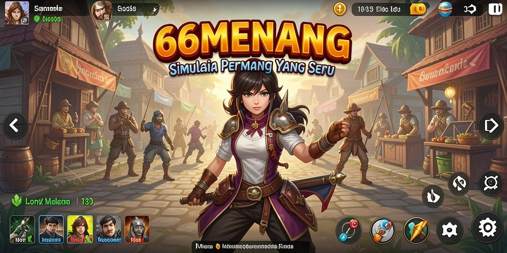 Screenshot gameplay 66MENANG yang mendebarkan dan seru.