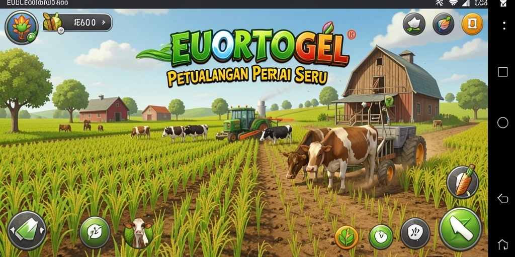 Visual gameplay EUROTOGEL yang menarik saat mengelola lahan pertanian.