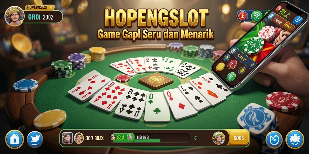 Screenshot HOPENGSLOT menampilkan gameplay menarik dari permainan Gaple.