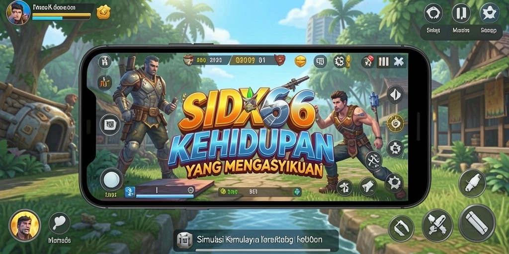 Tampilan gameplay menarik dari IDX66 yang penuh dengan aktivitas dan interaksi.
