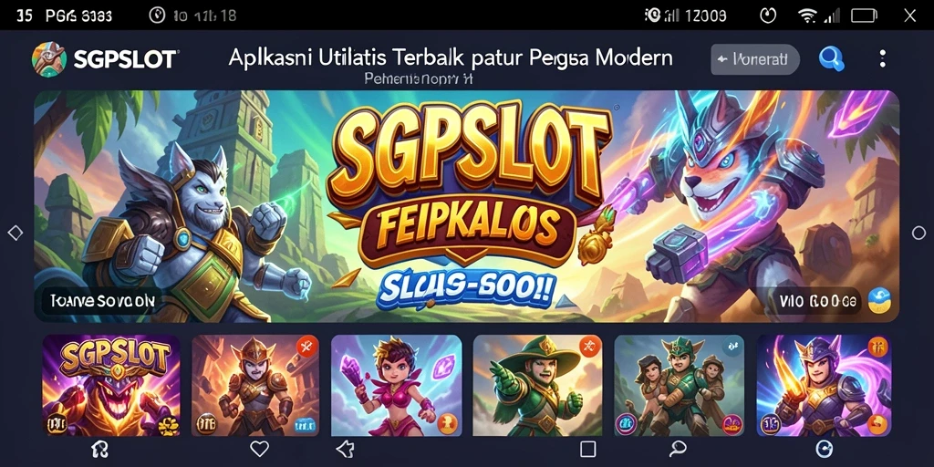 Tampilan utama SGPSLOT yang sederhana dan fungsional.